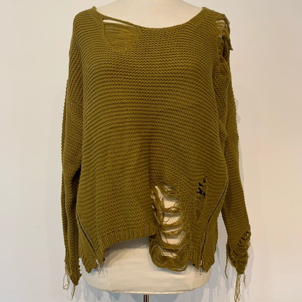 UNIF Shredded Hangover Sweater